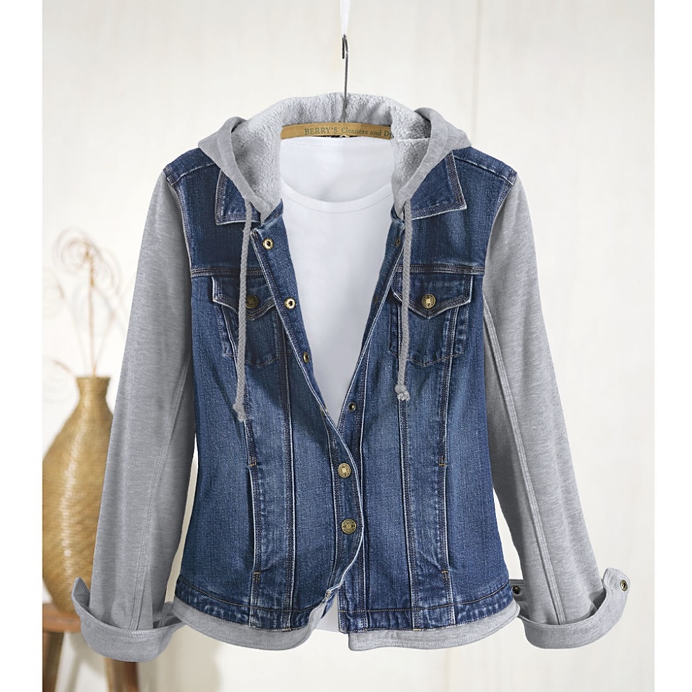 NEW Northstyle Denim Jacket w/Hoodie Plus Size 2x